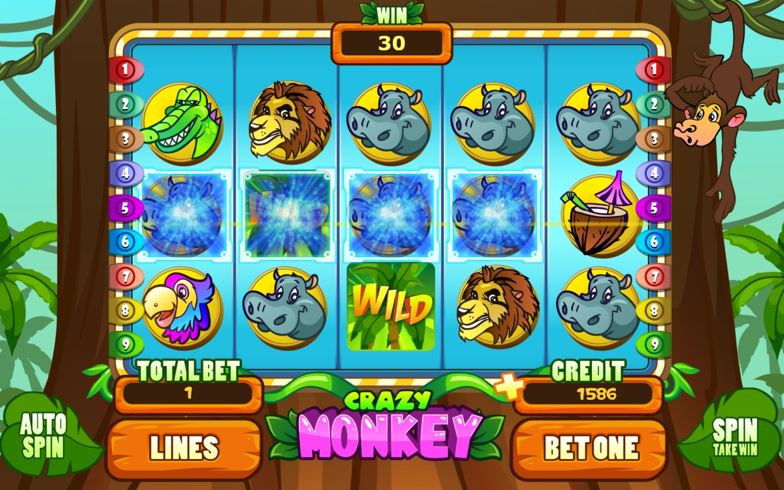 Crazy Monkey Slot Hero Image