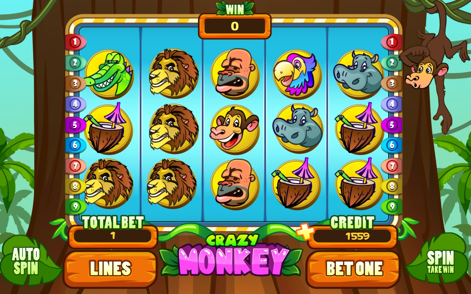 Crazy Monkey Slot -peli